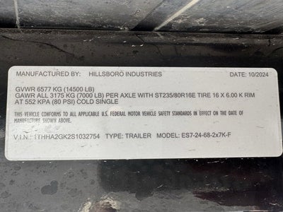 2025 HILLSBORO ENDURA ES7-24-68-2X7K-F Base