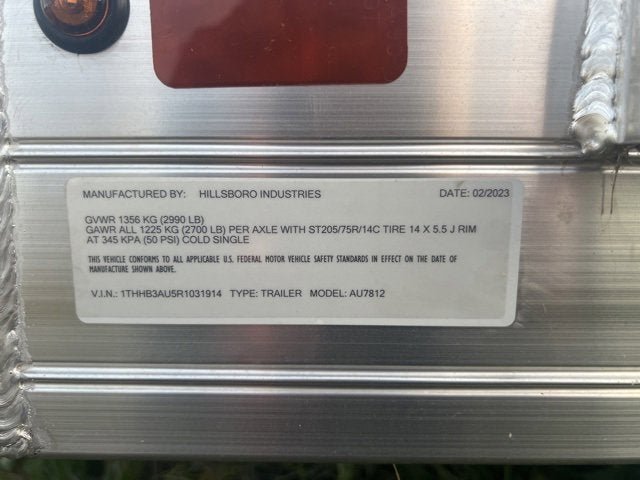 2024 HILLSBORO AU78 Base