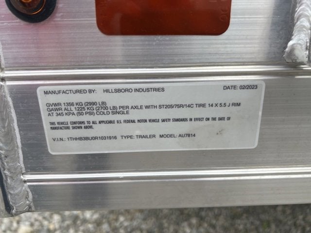 2024 HILLSBORO AU78X14 Base