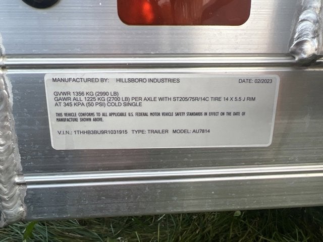 2024 HILLSBORO AU78X14 Base