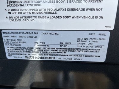 2024 CORN PRO TRAILER DB-14 S, 7K Base