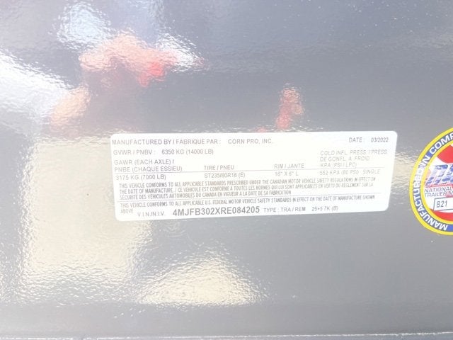 2024 GOLDEN 25+5 7K W/CTR WEDGE RAMP Base