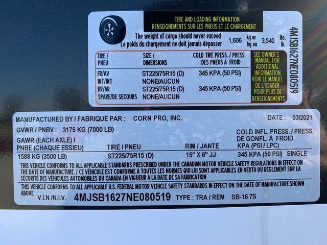 2022 CORN PRO SB-16 7S Base