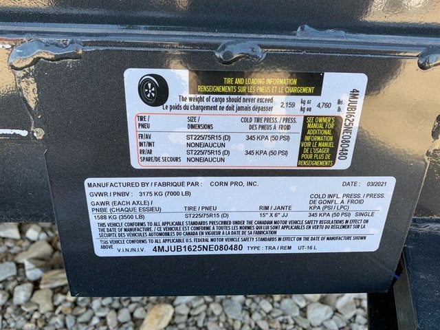 2022 CORN PRO UT-16 Base