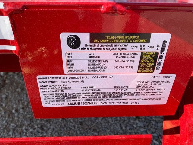 2022 CORN PRO UT-16 Base