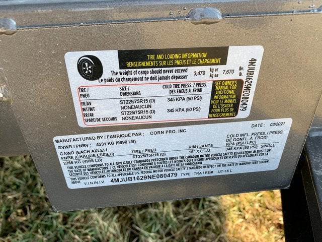 2022 CORN PRO UT-16 Base