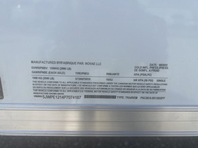 2023 PACE CARGO DELUXE 6X12 Base