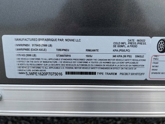 2023 PACE CARGO FLAT SE 7X16 Base